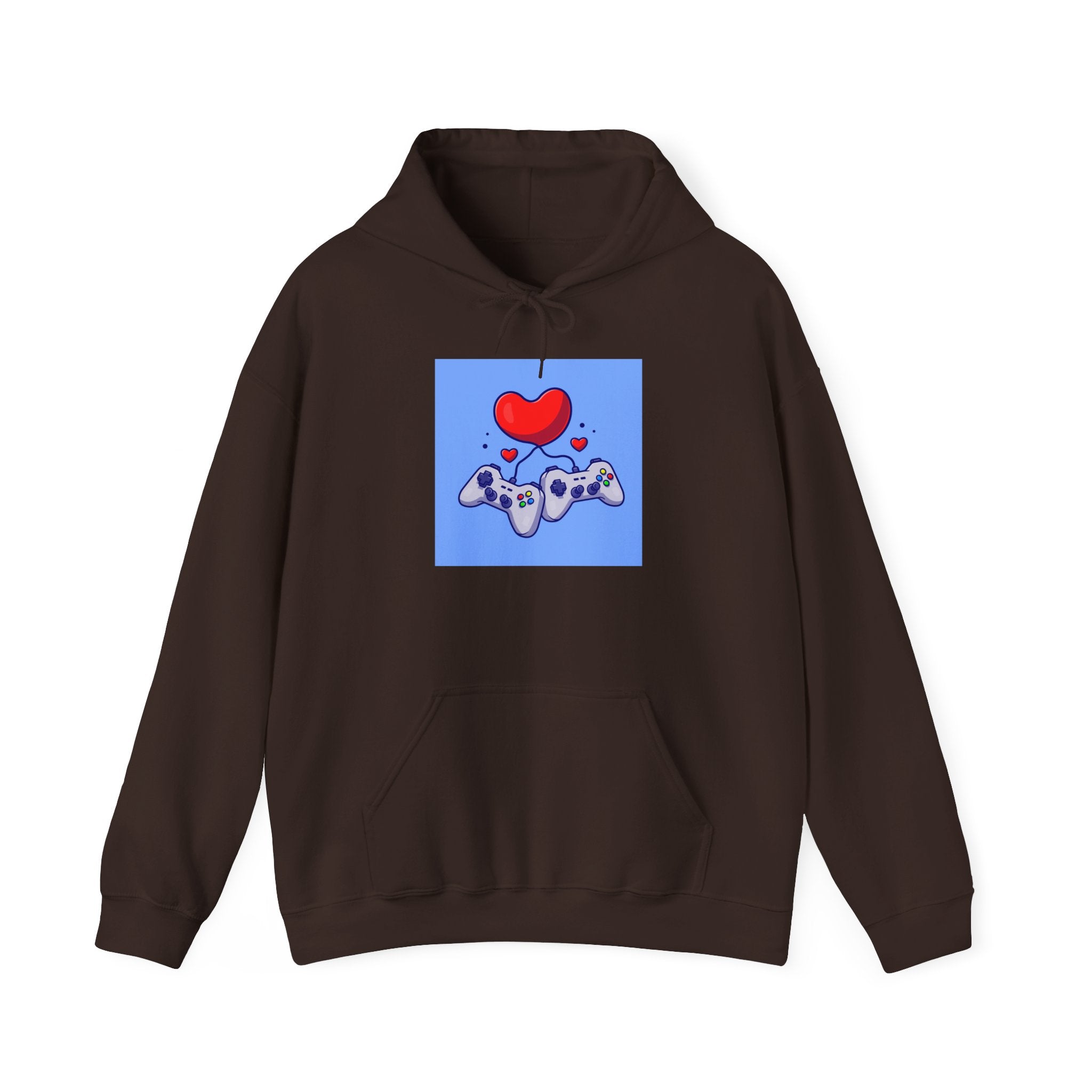 Gaming Love Hooded Sweatshirt - Perfect for Gamers, Video Game Lovers, Cozy Style, Gift for Birthdays, Holidays