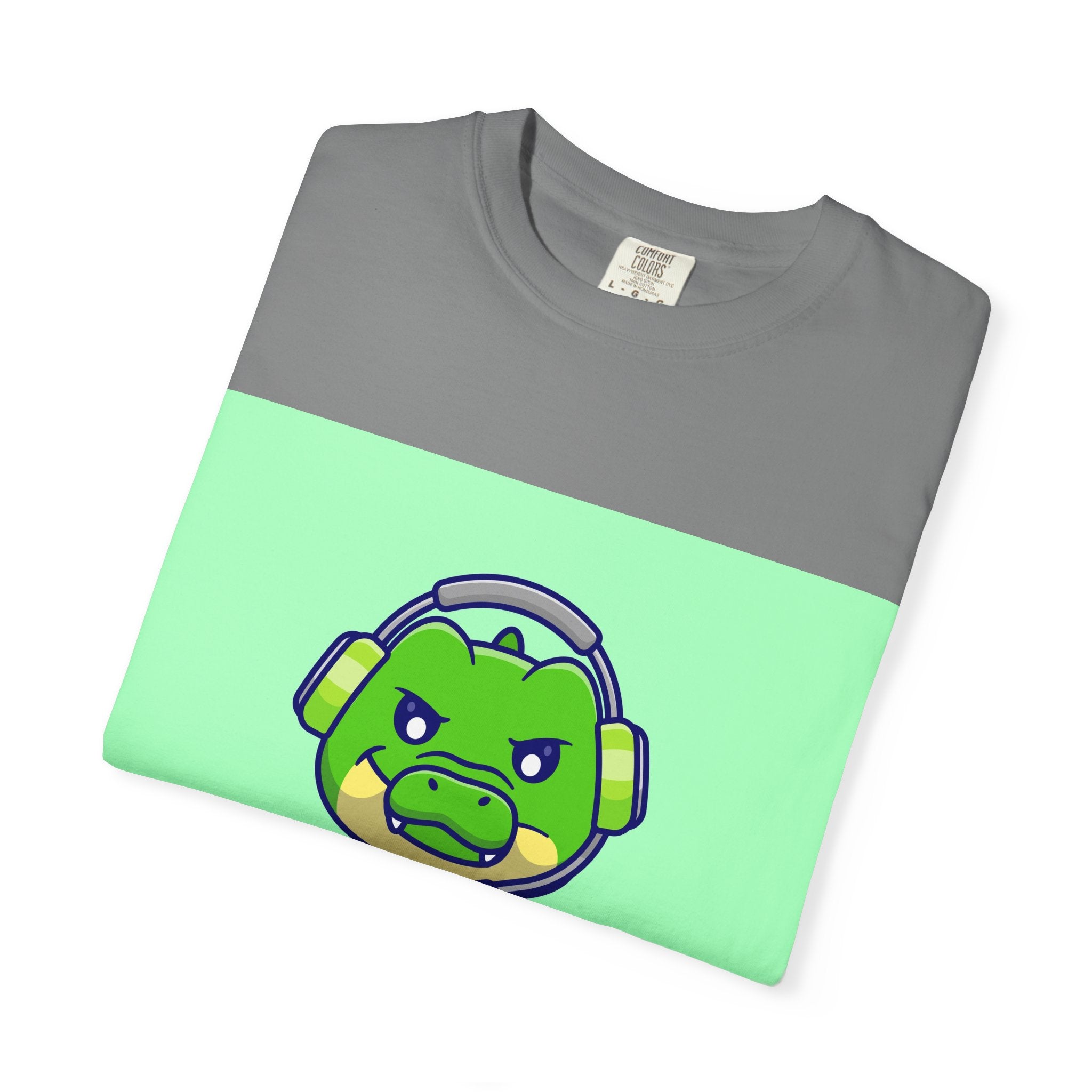 Playful Gaming Dinosaur T-shirt | Unisex Tee for Gamers, Unique Gift for Birthdays, Cute Cartoon Shirt, Casual Wear, Funny Graphic Tee
