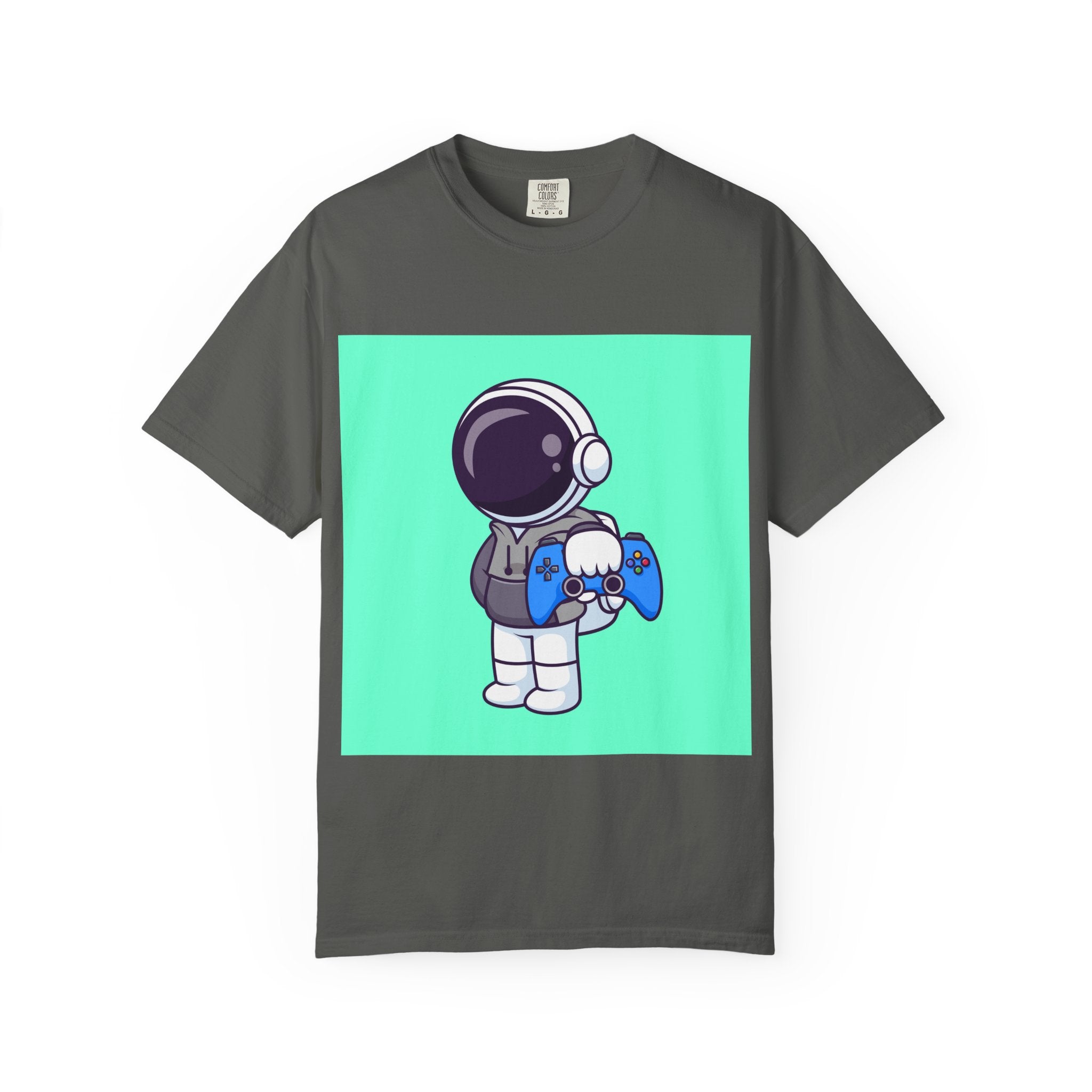Playful Astronaut Gaming T-shirt | Fun Tee for Gamers | Unisex Casual Wear | Perfect Gift for Birthdays & Holidays | Space Gaming Apparel