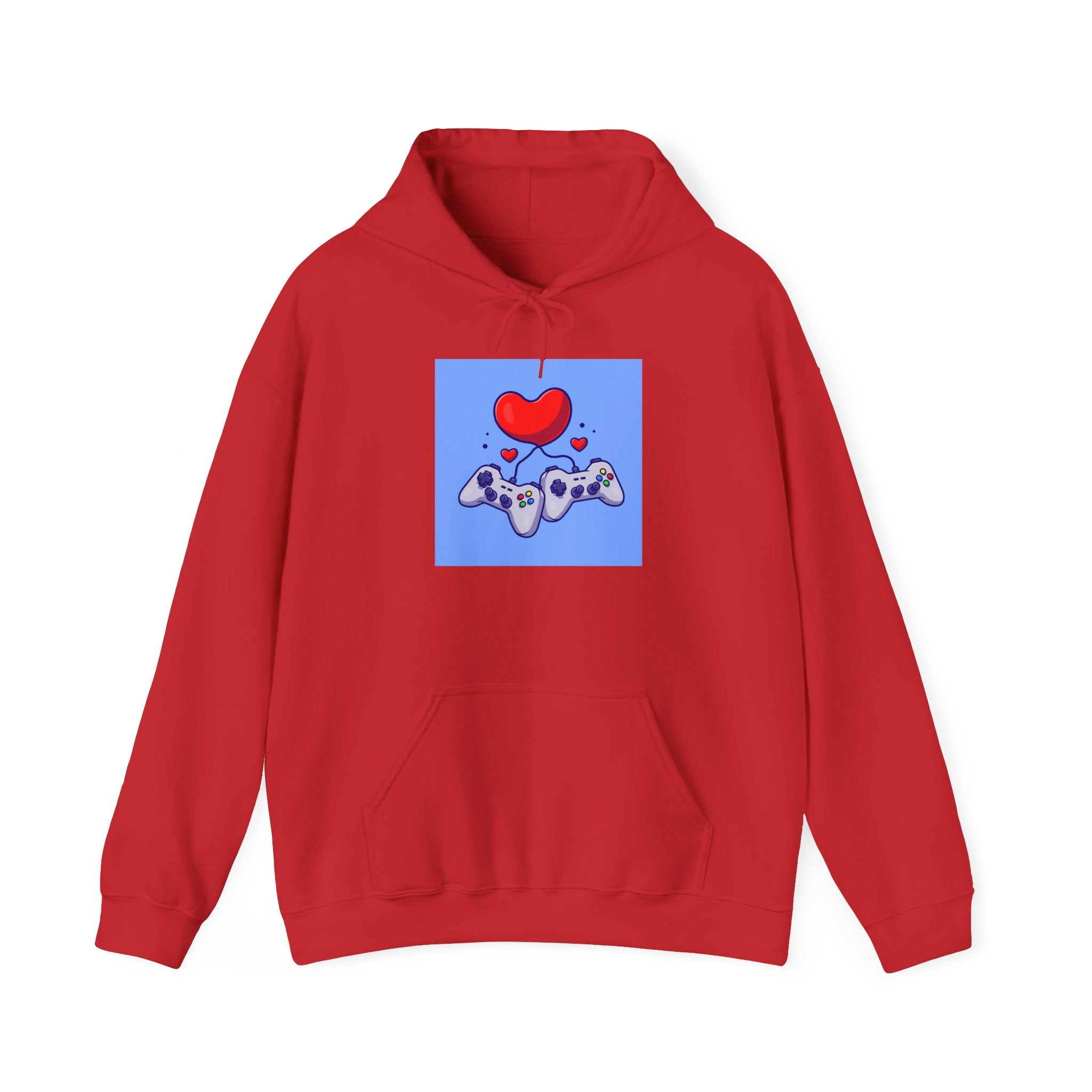 Gaming Love Hooded Sweatshirt - Perfect for Gamers, Video Game Lovers, Cozy Style, Gift for Birthdays, Holidays