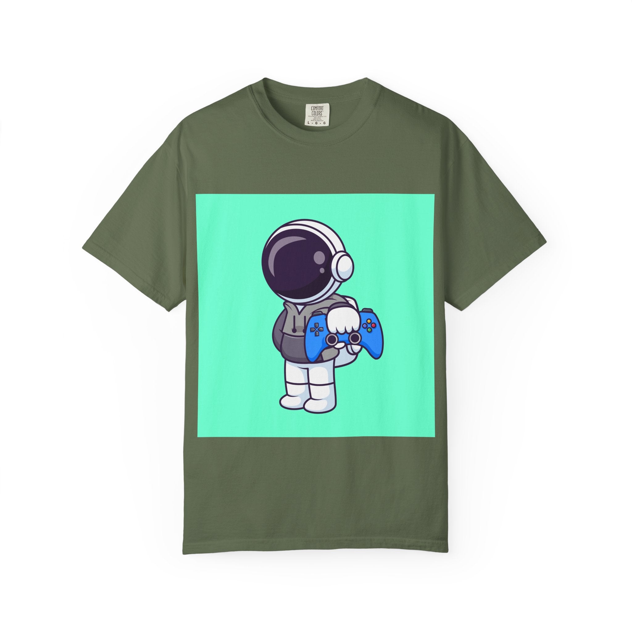 Playful Astronaut Gaming T-shirt | Fun Tee for Gamers | Unisex Casual Wear | Perfect Gift for Birthdays & Holidays | Space Gaming Apparel