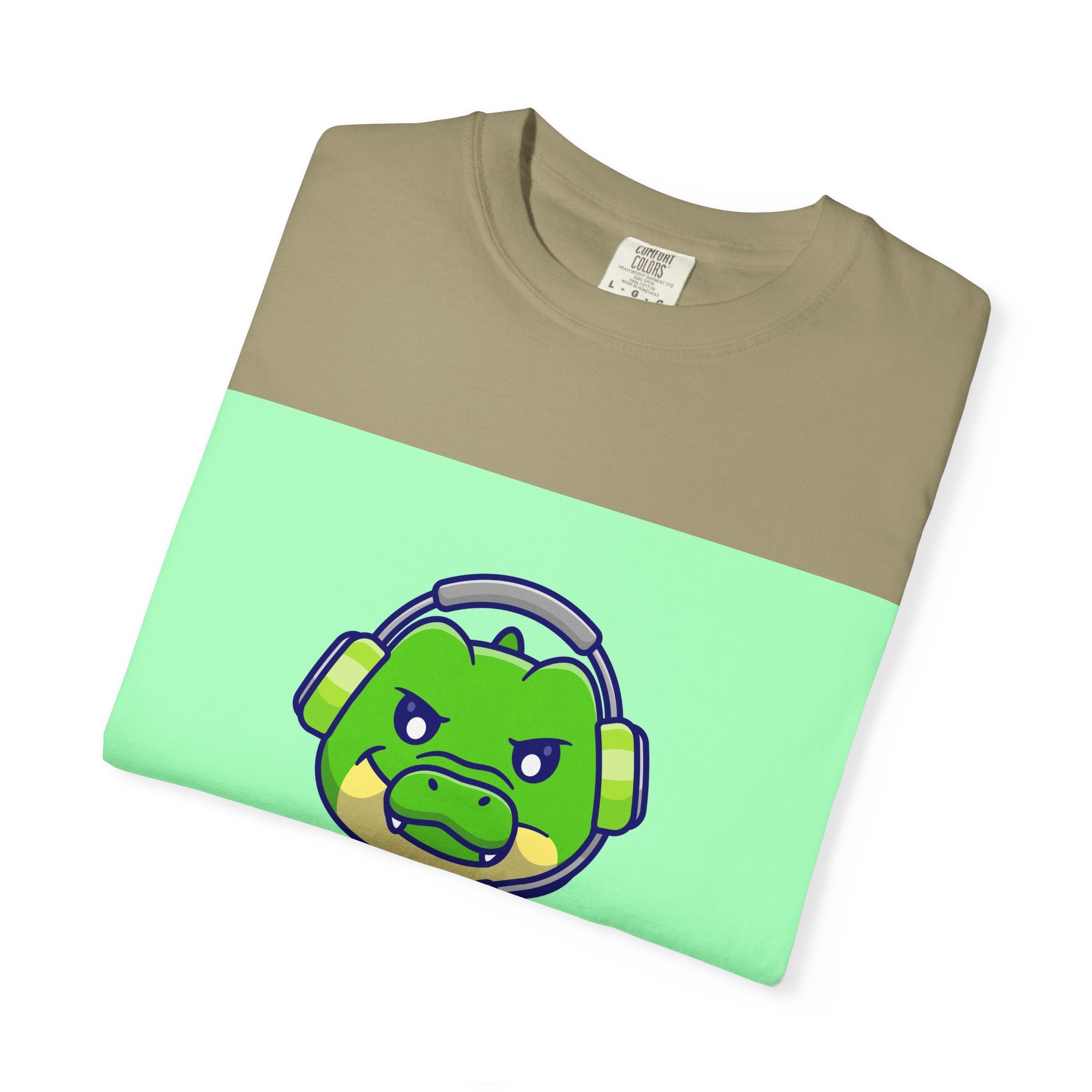 Playful Gaming Dinosaur T-shirt | Unisex Tee for Gamers, Unique Gift for Birthdays, Cute Cartoon Shirt, Casual Wear, Funny Graphic Tee