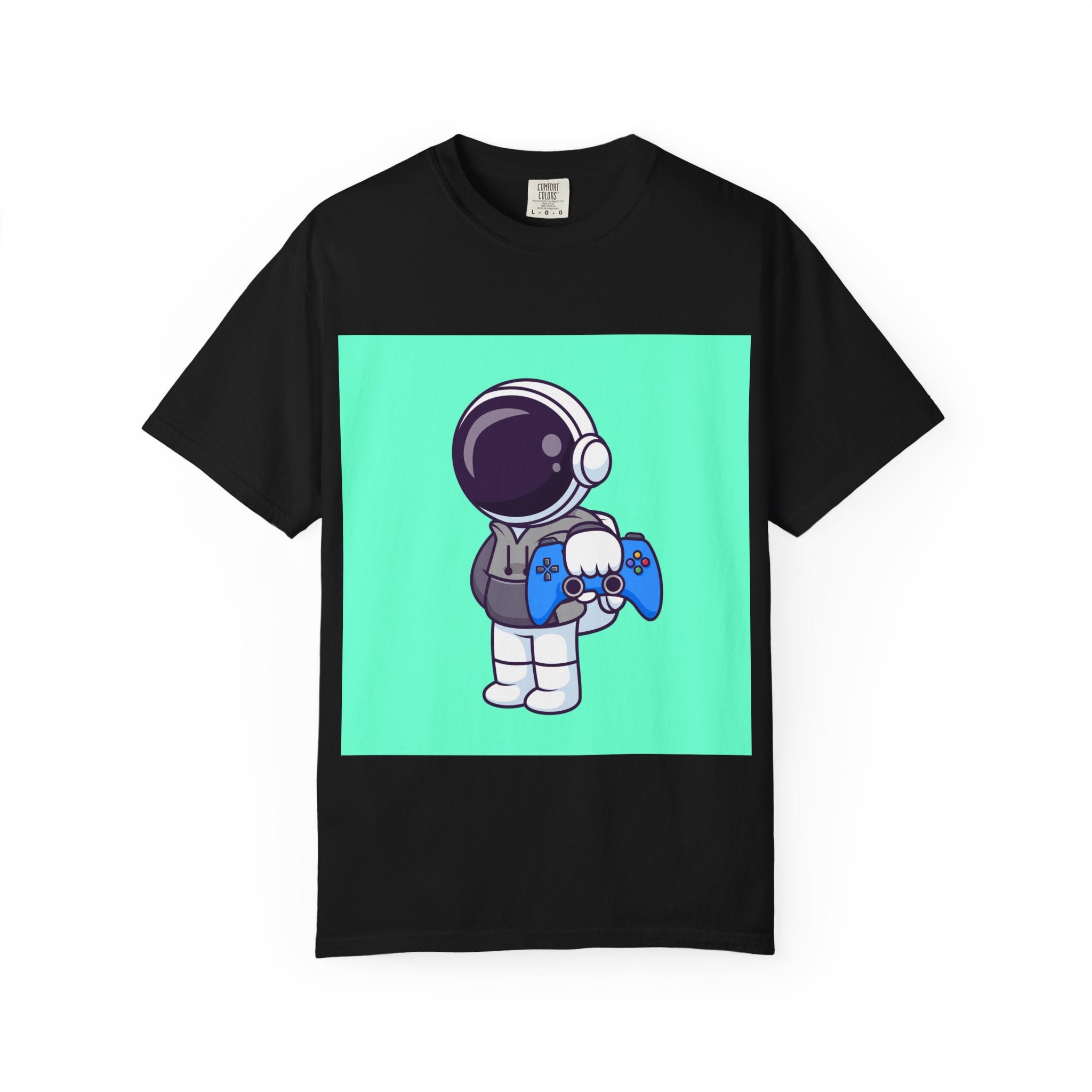 Playful Astronaut Gaming T-shirt | Fun Tee for Gamers | Unisex Casual Wear | Perfect Gift for Birthdays & Holidays | Space Gaming Apparel