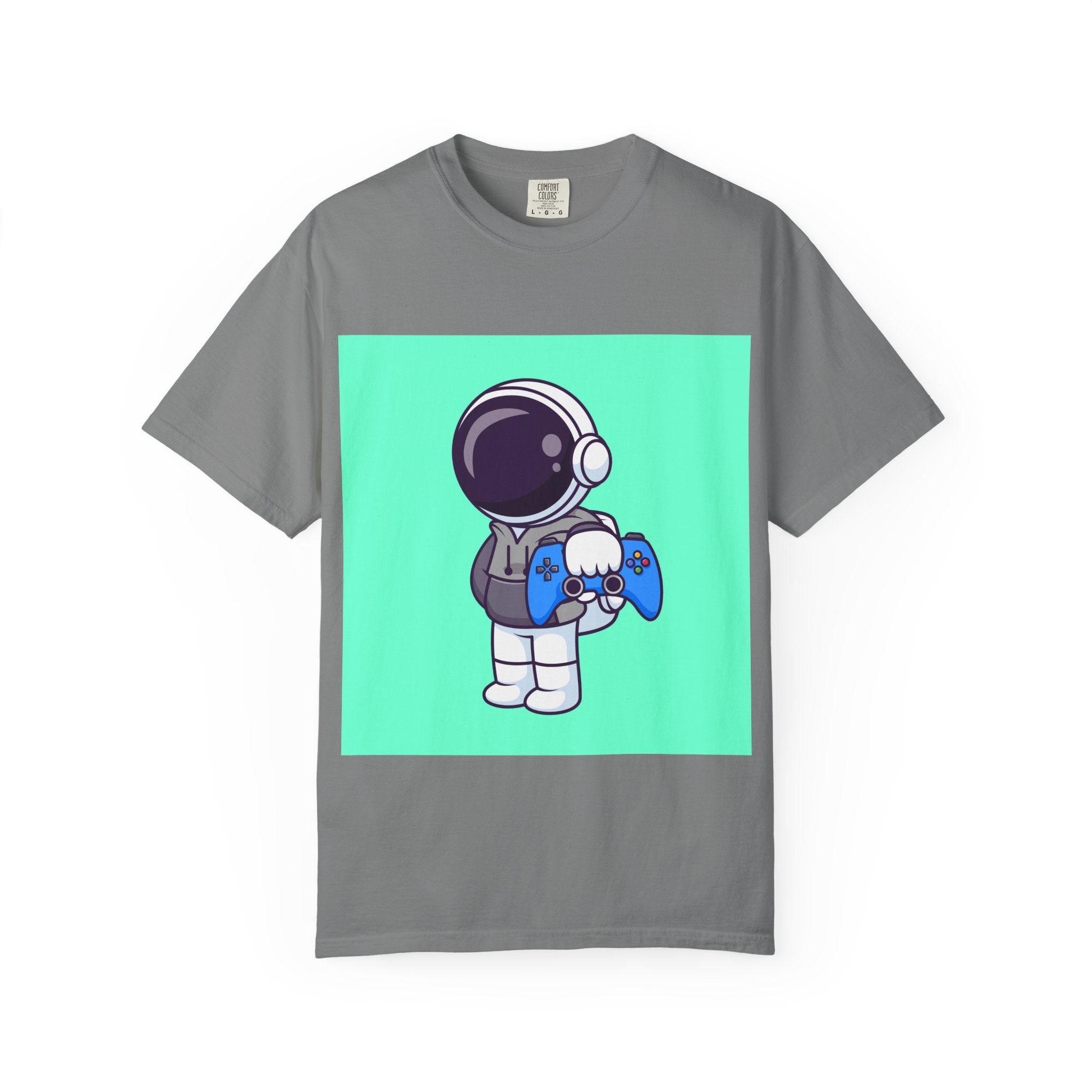 Playful Astronaut Gaming T-shirt | Fun Tee for Gamers | Unisex Casual Wear | Perfect Gift for Birthdays & Holidays | Space Gaming Apparel