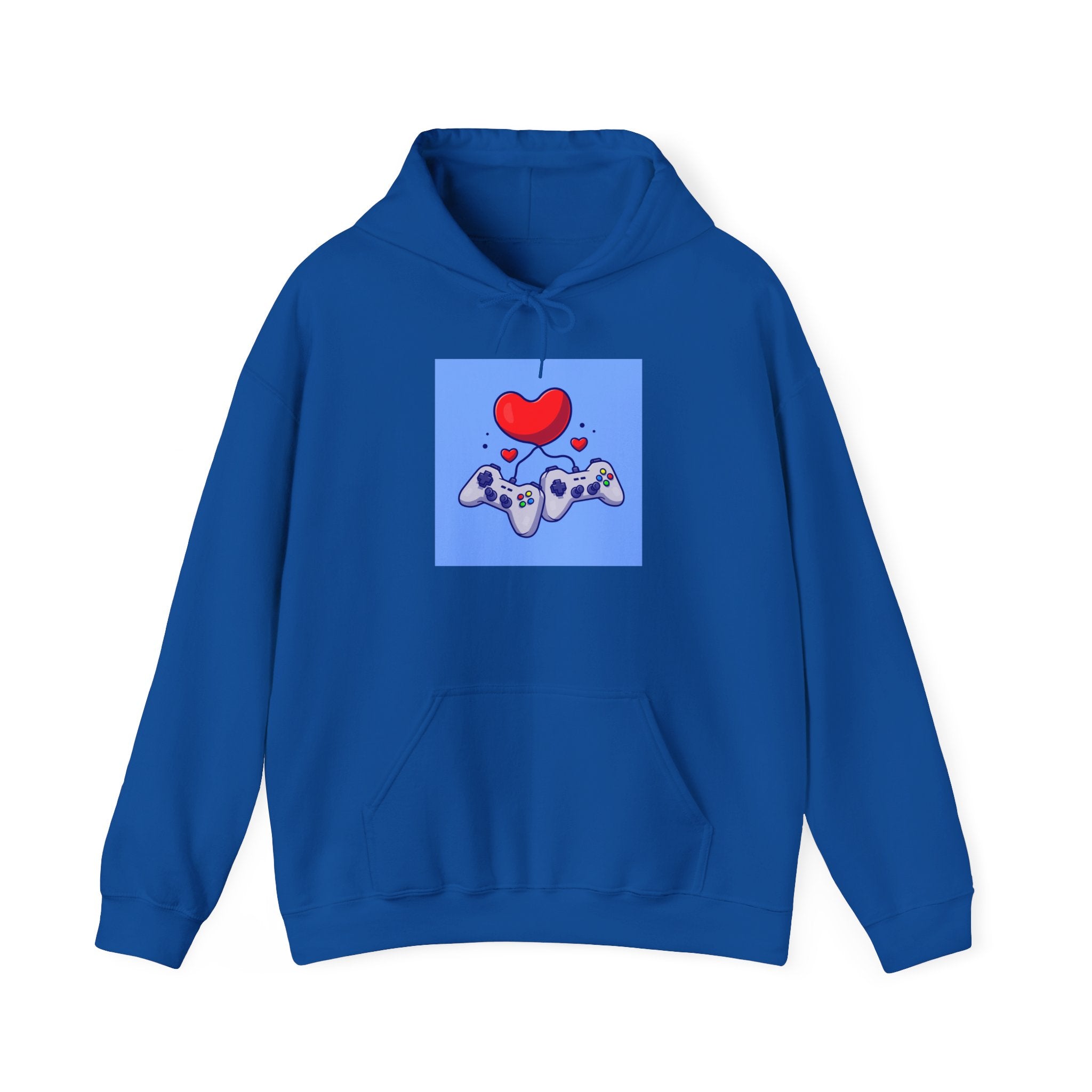 Gaming Love Hooded Sweatshirt - Perfect for Gamers, Video Game Lovers, Cozy Style, Gift for Birthdays, Holidays