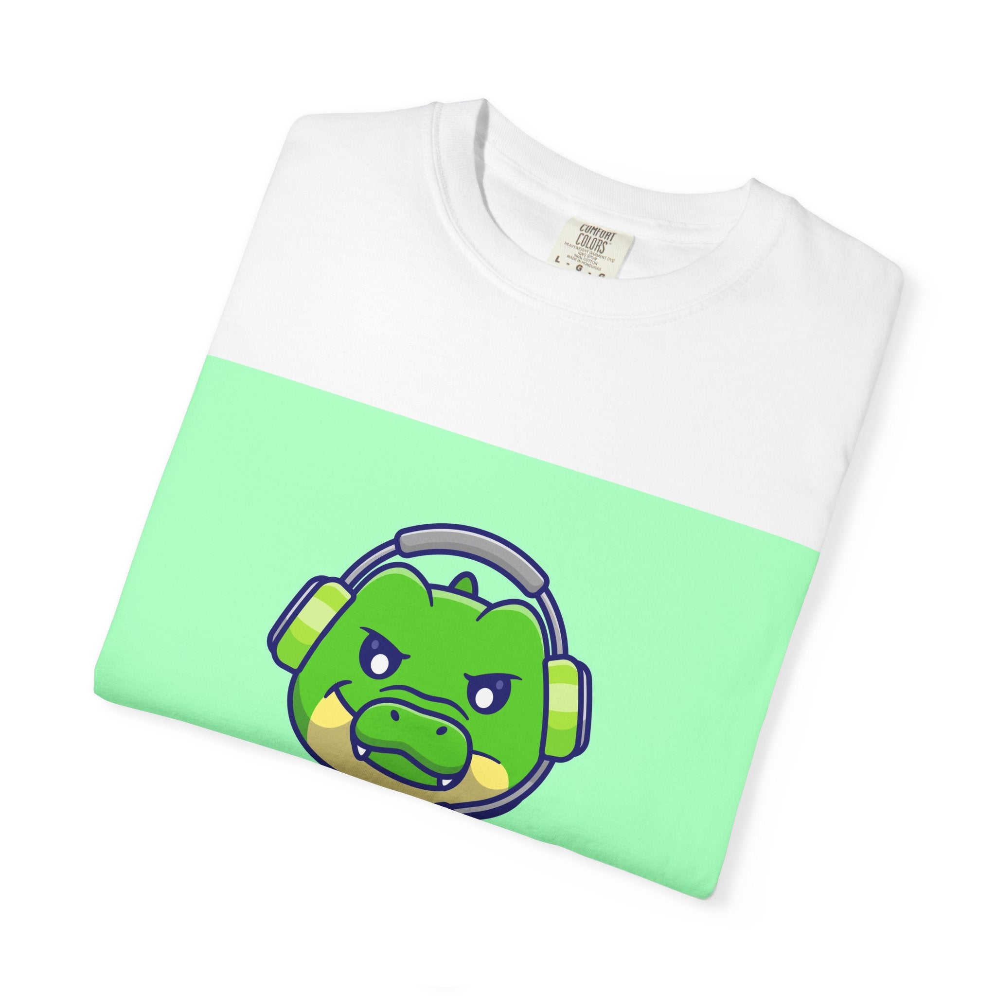 Playful Gaming Dinosaur T-shirt | Unisex Tee for Gamers, Unique Gift for Birthdays, Cute Cartoon Shirt, Casual Wear, Funny Graphic Tee