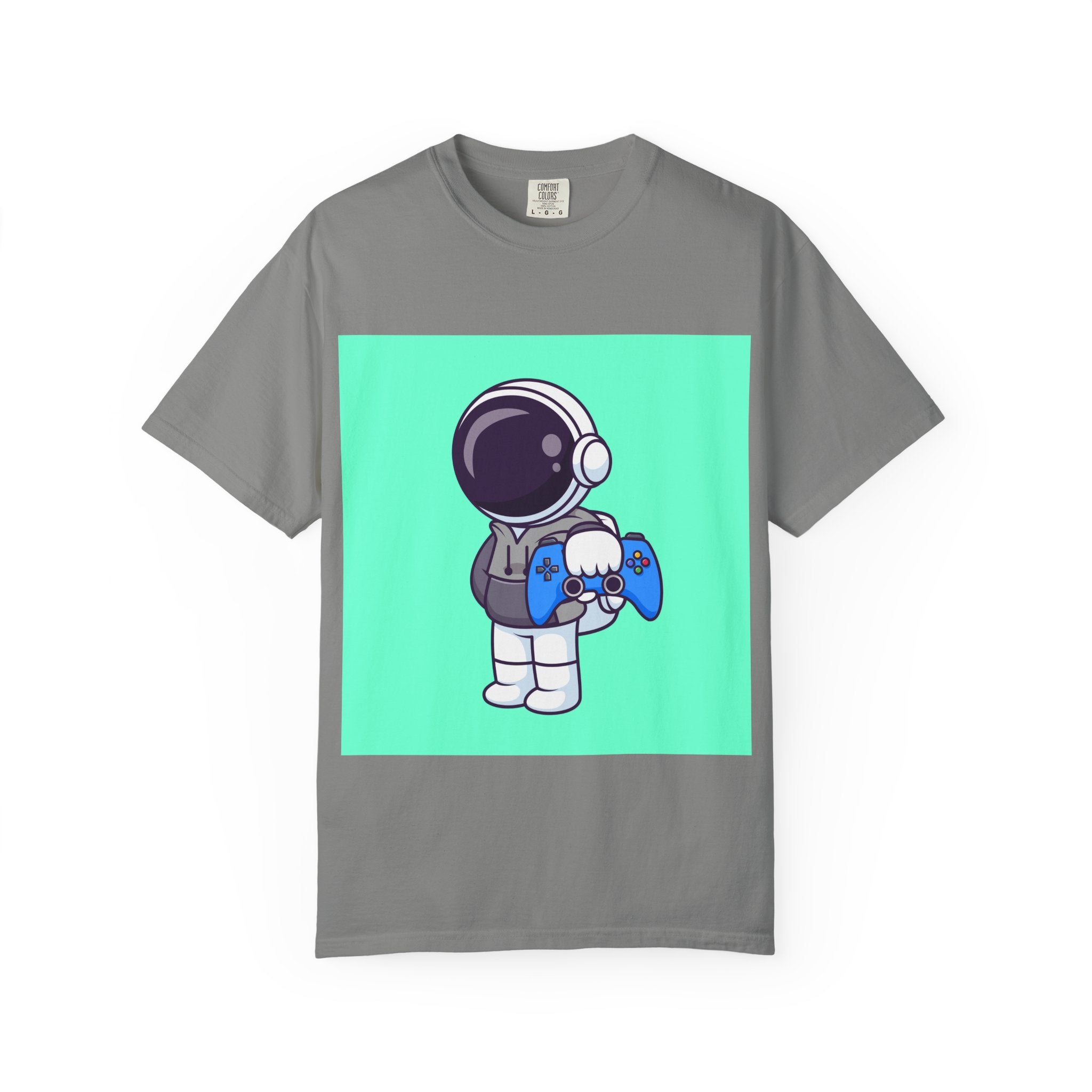 Playful Astronaut Gaming T-shirt | Fun Tee for Gamers | Unisex Casual Wear | Perfect Gift for Birthdays & Holidays | Space Gaming Apparel