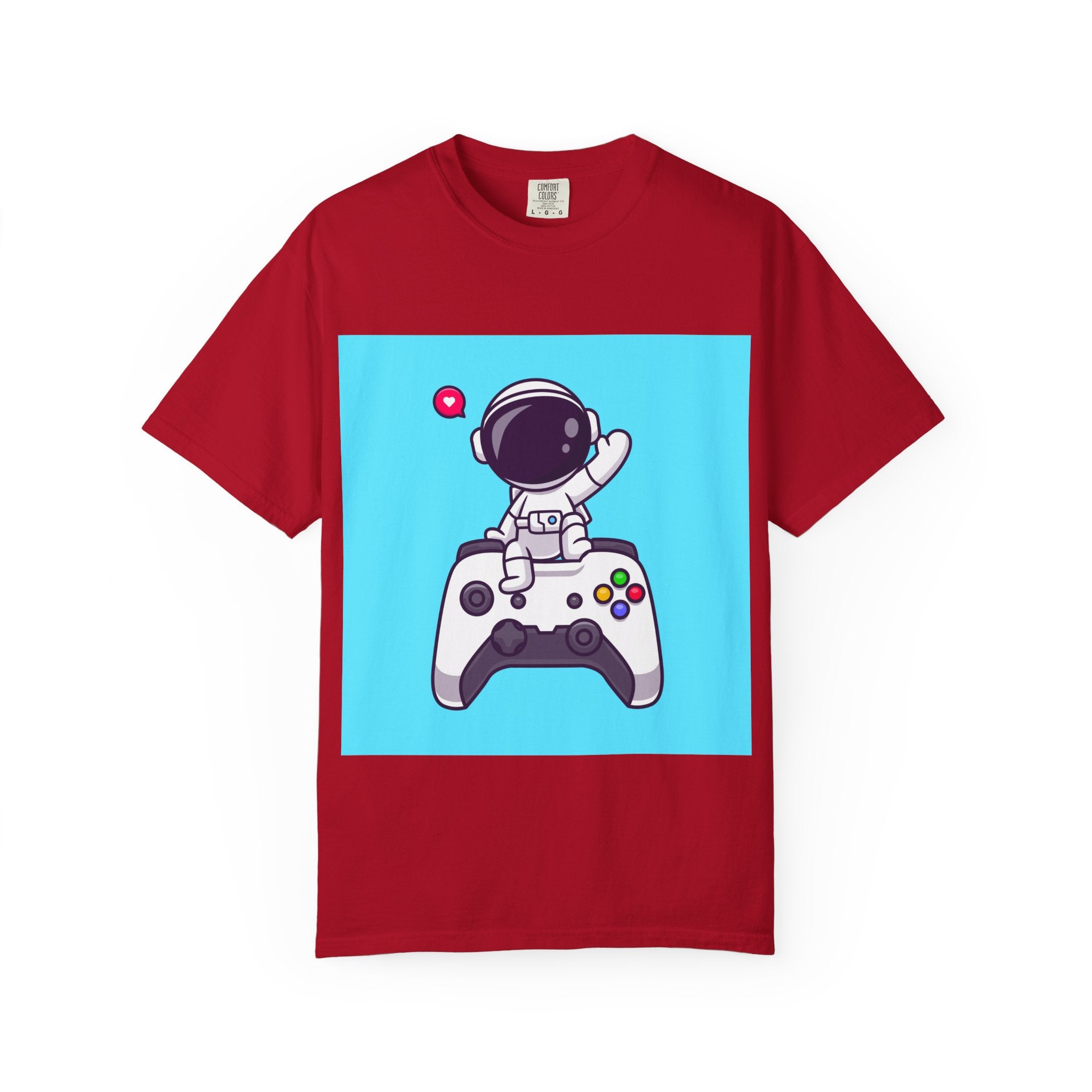 Astronaut Gamer T-Shirt, Fun Unisex Tee for Video Game Lovers, Perfect Gift for Gamers, Playful Space Theme, Gaming Apparel