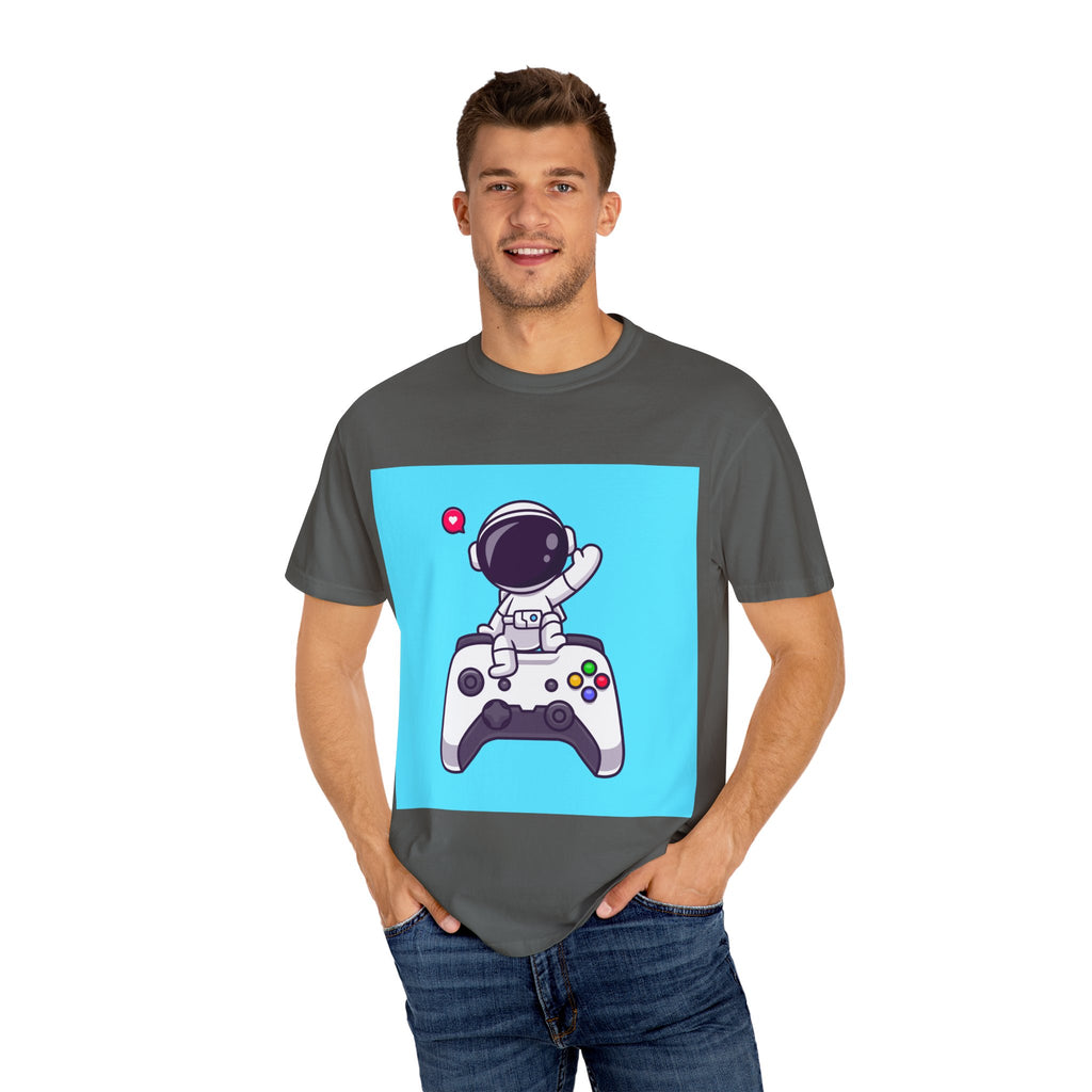 Astronaut Gamer T-Shirt, Fun Unisex Tee for Video Game Lovers, Perfect Gift for Gamers, Playful Space Theme, Gaming Apparel