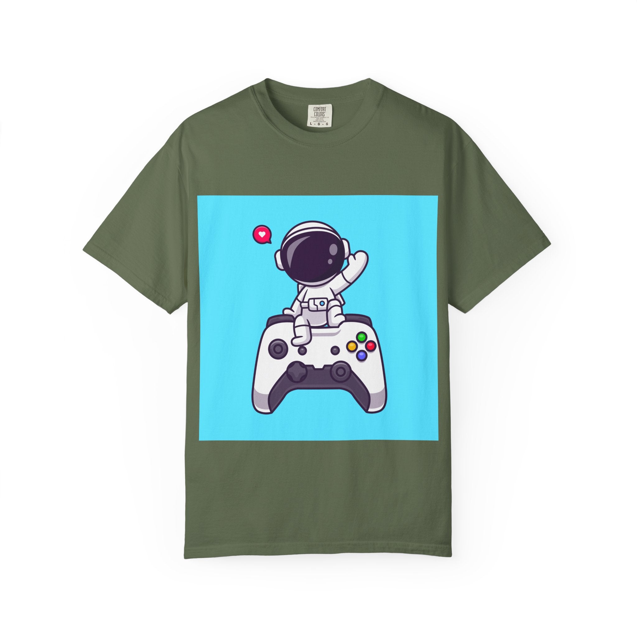 Astronaut Gamer T-Shirt, Fun Unisex Tee for Video Game Lovers, Perfect Gift for Gamers, Playful Space Theme, Gaming Apparel