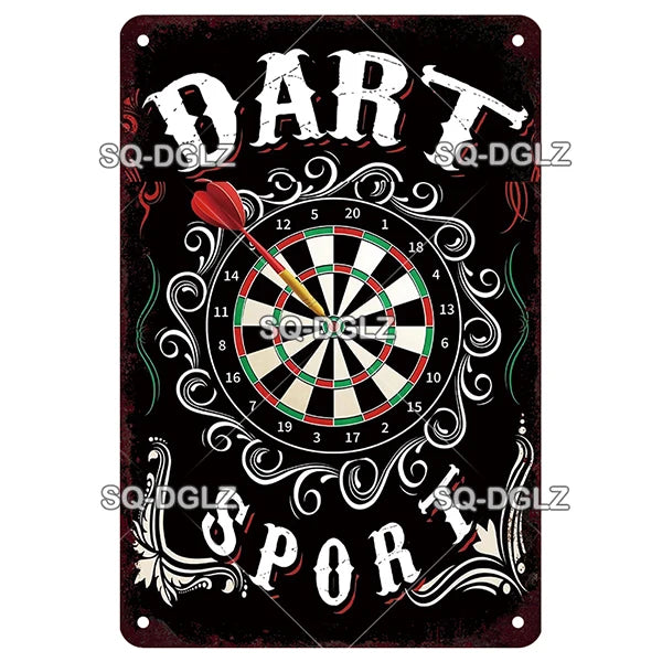 Vintage Keep Calm Dart Game Metal Sign Tin Sign Shop Metal Plaque Decoration Plate Decor For Pub Bar Wall Decor Poster Gift