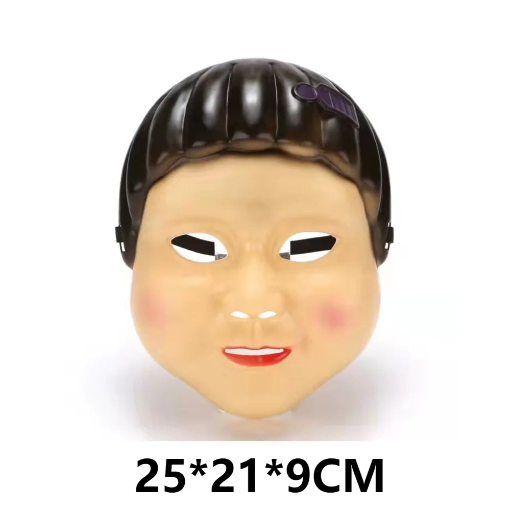 Korean Game 3 Korean TV Cosplay Costumes Masks Movie Theme Square Round Triangle BOSS Halloween Gold Leopard Dress up Mask