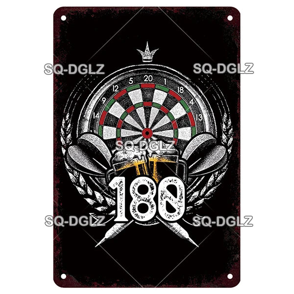 Vintage Keep Calm Dart Game Metal Sign Tin Sign Shop Metal Plaque Decoration Plate Decor For Pub Bar Wall Decor Poster Gift