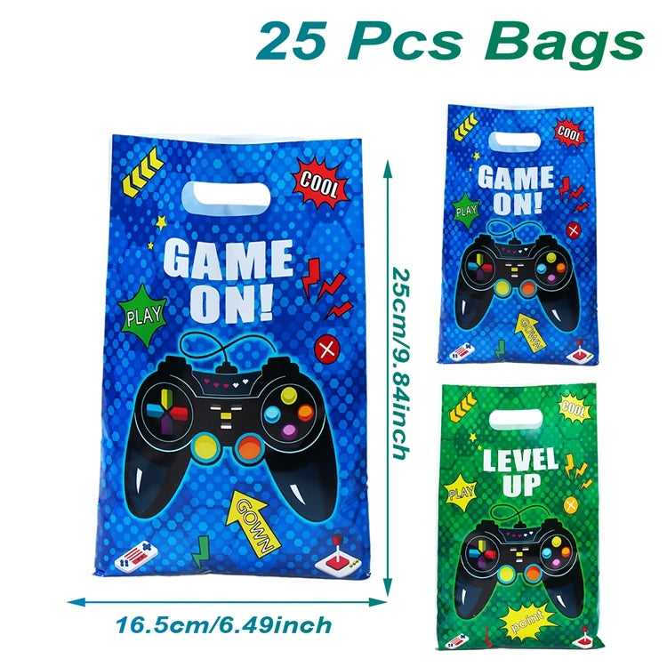 Game On Theme Party Decoration Disposable Paper Plates Cup Video Game Birthday Party Supplies Gaming Boys Birthday Party Decor