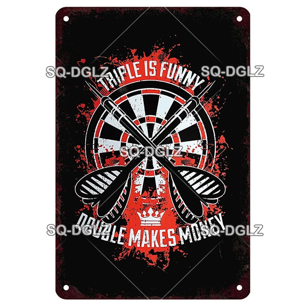 Vintage Keep Calm Dart Game Metal Sign Tin Sign Shop Metal Plaque Decoration Plate Decor For Pub Bar Wall Decor Poster Gift