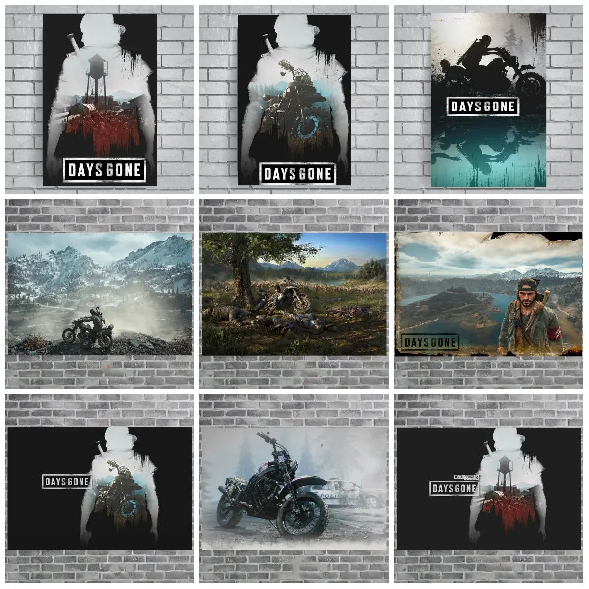 Days Gone Game Poster  Japanese Anime Canvas Print Wall Decor for Living Room Home Decoration Art Wall Sticker Painting