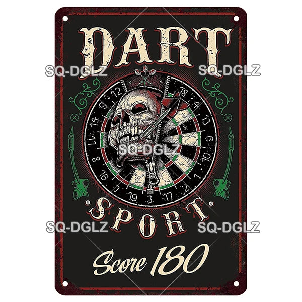 Vintage Keep Calm Dart Game Metal Sign Tin Sign Shop Metal Plaque Decoration Plate Decor For Pub Bar Wall Decor Poster Gift