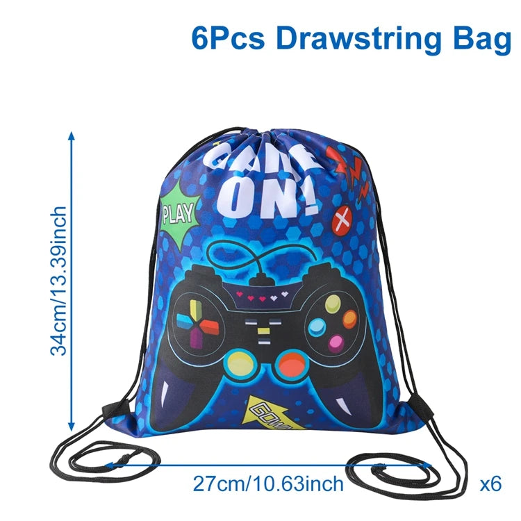 Game On Theme Party Decoration Disposable Paper Plates Cup Video Game Birthday Party Supplies Gaming Boys Birthday Party Decor