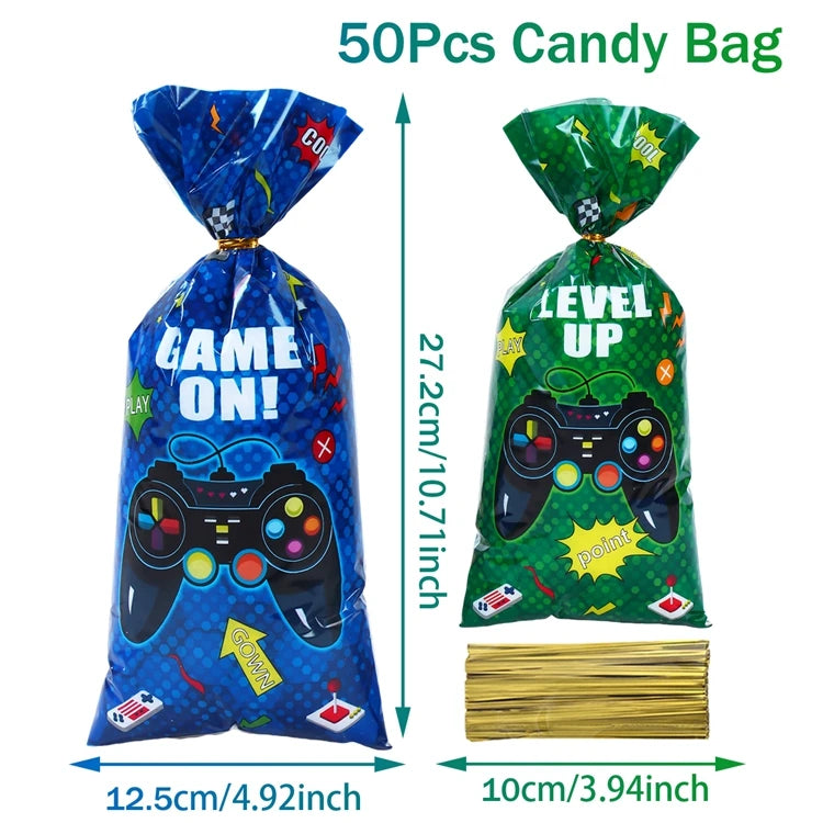 Game On Theme Party Decoration Disposable Paper Plates Cup Video Game Birthday Party Supplies Gaming Boys Birthday Party Decor