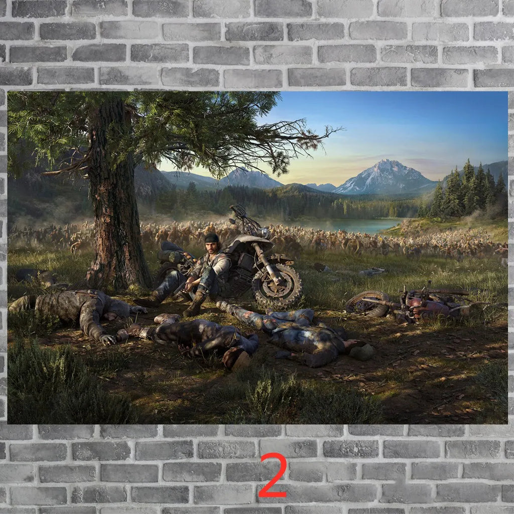 Days Gone Game Poster  Japanese Anime Canvas Print Wall Decor for Living Room Home Decoration Art Wall Sticker Painting