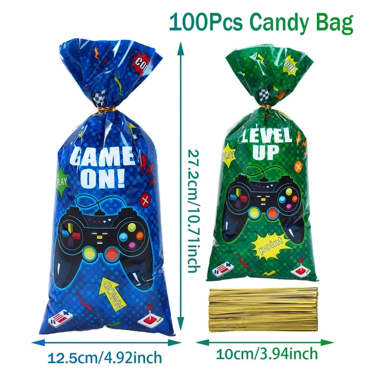 Game On Theme Party Decoration Disposable Paper Plates Cup Video Game Birthday Party Supplies Gaming Boys Birthday Party Decor