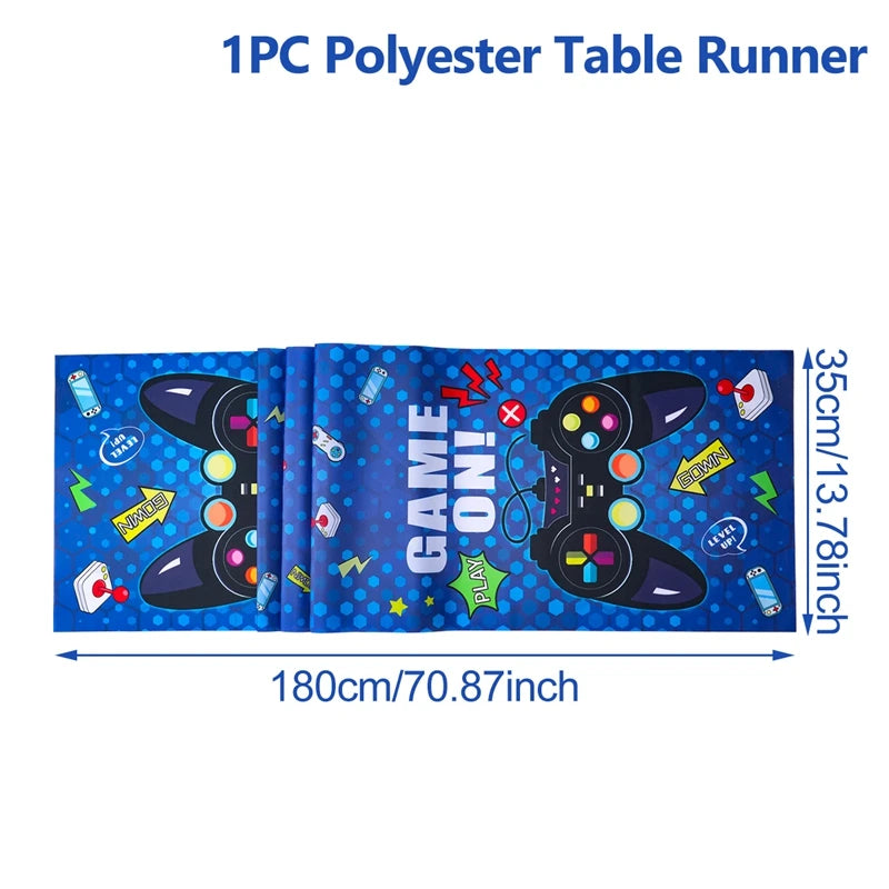 Game On Theme Party Decoration Disposable Paper Plates Cup Video Game Birthday Party Supplies Gaming Boys Birthday Party Decor