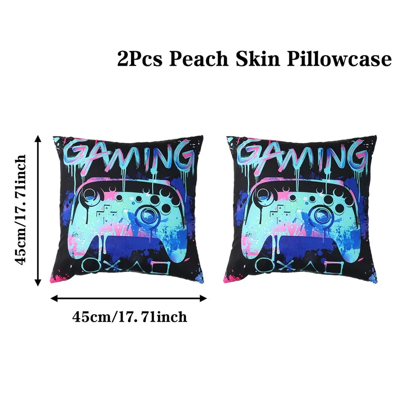 Game On Theme Party Decoration Disposable Paper Plates Cup Video Game Birthday Party Supplies Gaming Boys Birthday Party Decor