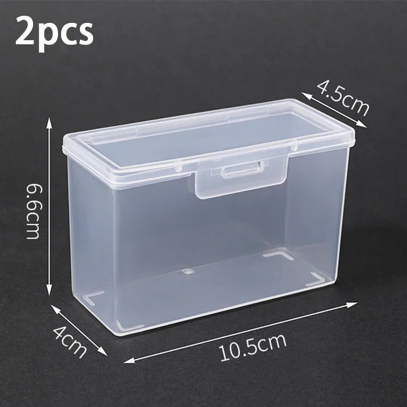 Transparent playing card box, portable storage box for game cards, business cards, bank cards, Christmas and Halloween gifts.