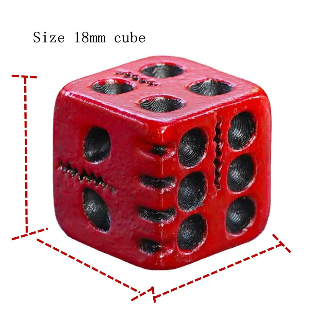 Creative 5pcs 18mm Skull Dice Gold Resin Statue Halloween Board Game Dice Office Desk Decor Toy Halloween Party Decoration