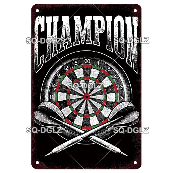 Vintage Keep Calm Dart Game Metal Sign Tin Sign Shop Metal Plaque Decoration Plate Decor For Pub Bar Wall Decor Poster Gift